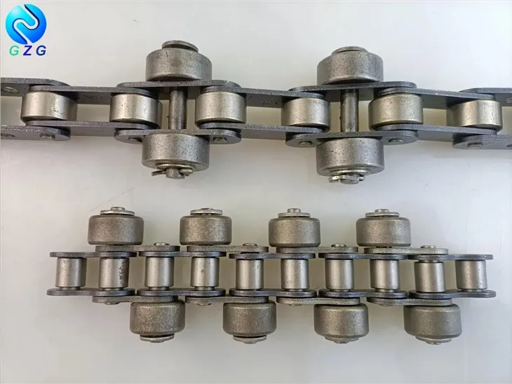 Szállítólánc külső görgővel